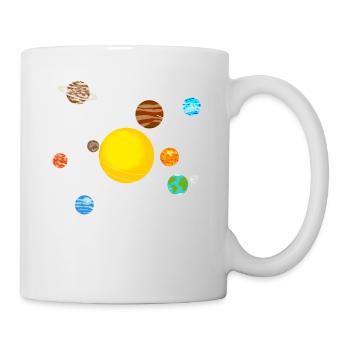 Sonnensystem - Tasse - Weiß - Rechts