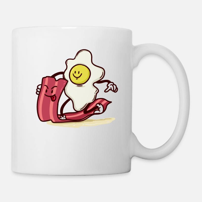 disque monte Egg Bacon - Mug blanc - blanc
