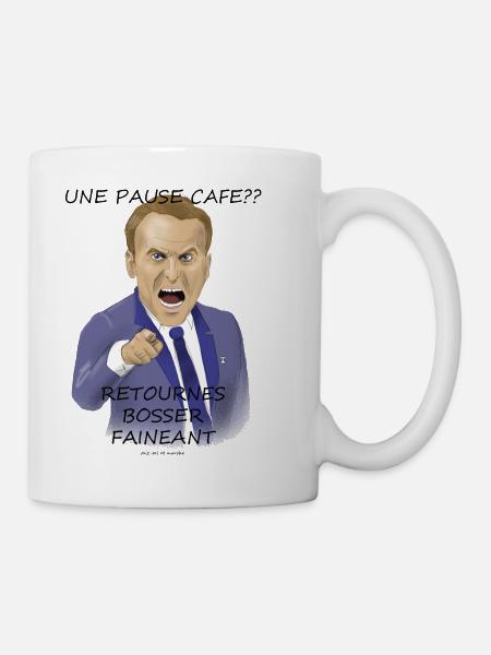 pause cafe - Mug blanc - blanc