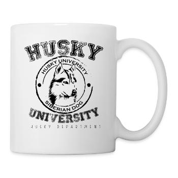 husky university - Mug blanc - blanc - Droite
