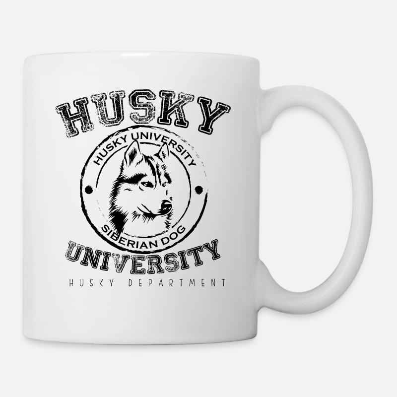 Husky-Universität - Tasse - Weiß