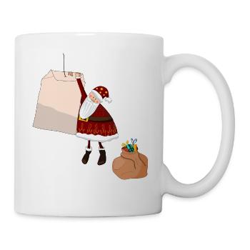 santa on tea bag - Mug - white - Right