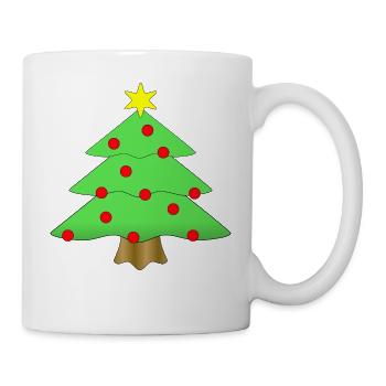 weihnachten winter rentier weihnachtsmann ugly chr - Tasse - Weiß - Rechts