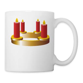 weihnachten winter rentier weihnachtsmann ugly chr - Tasse - Weiß - Rechts