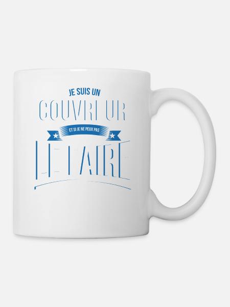 Couvreur personne ne peut cadeau - Mug blanc - blanc