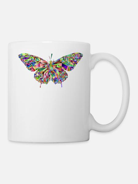 Butterfly mosaic - Mug - white