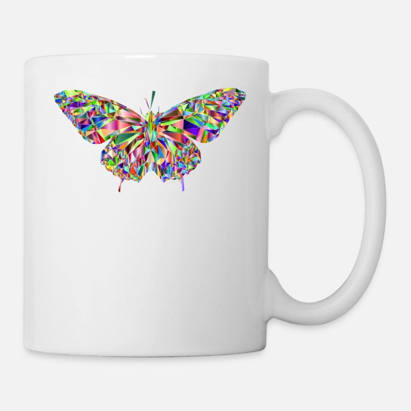mosaïque papillon - Mug blanc - blanc