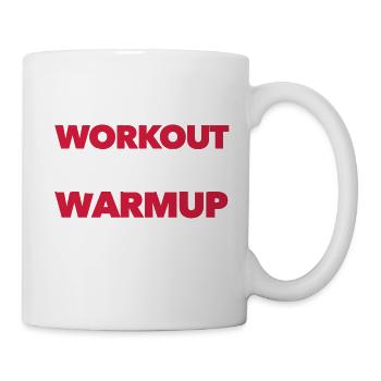 Your workout is my warmup - Fitness motivation - Tasse - Weiß - Rechts