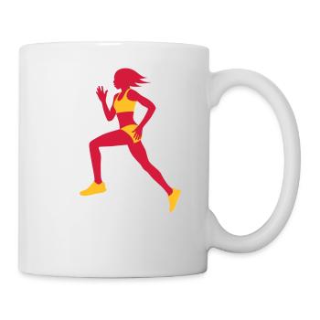 Running Women - Fitness - Workout - Sports - Mug - white - Right