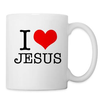 ICH LIEBE JESUS - Tasse - Weiß - Rechts