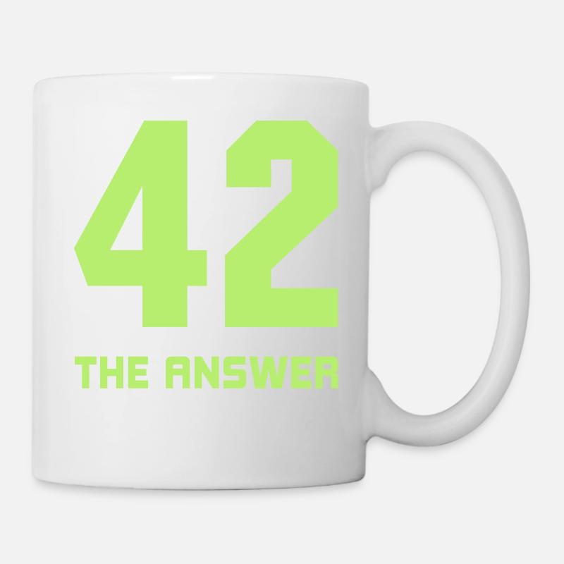 42, l’Answer Réponse Galaxis Science-Fiction UFO - Mug blanc - blanc