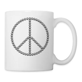 Peacezeichen - Tasse - Weiß - Rechts