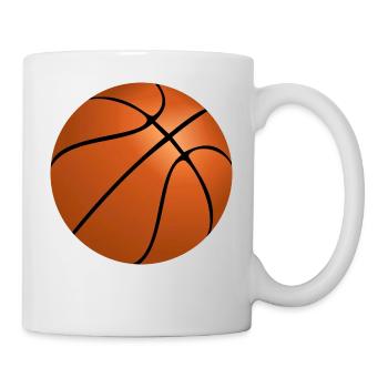 Basket-ball - Mug blanc - blanc - Droite