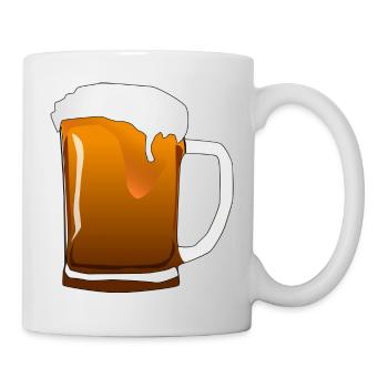 Bière allemande - Mug blanc - blanc - Droite