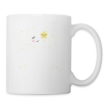 MOND STERNE KINDER BABY SCHLAFEN TRAUM GESCHENK - Tasse - Weiß - Rechts