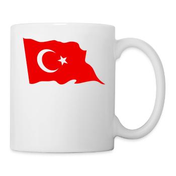 Türkei Fahne - Tasse - Weiß - Rechts