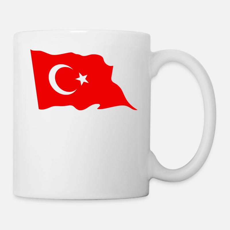 drapeau Turquie - Mug blanc - blanc