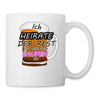 Junggesellenabschied - Tasse - Weiß - Rechts