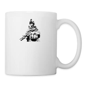 soldat militaire - Mug blanc - blanc - Droite