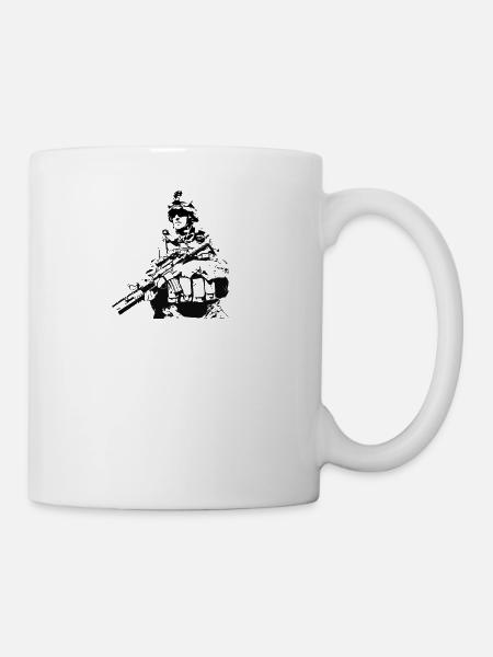Soldat Militär - Tasse - Weiß