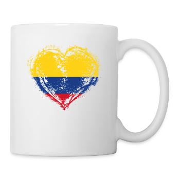 PAYS RACINES AMOUR CADEAU Colombie - Mug blanc - blanc - Droite