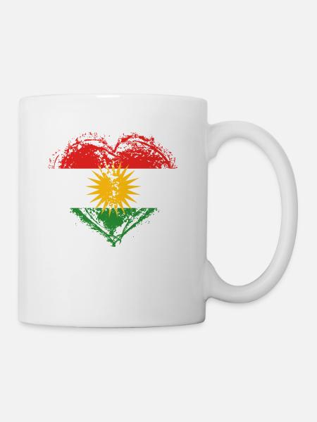 HOME ROOTS COUNTRY LOVE POISON kurdistan kurde - Mug - white