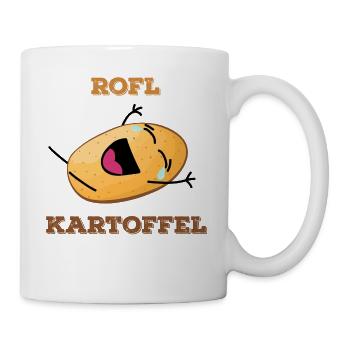Roflkartoffel Vegan-Style - Tasse - Weiß - Rechts