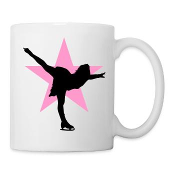 Eiskunstlauf Schlittschuhlauf Eis Figuren Tanz - Tasse - Weiß - Rechts