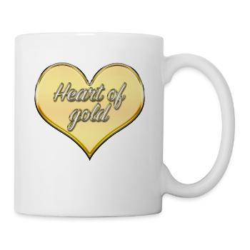 Heart of gold - Mug - white - Right