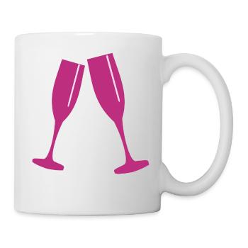 Sektglas - Tasse - Weiß - Rechts