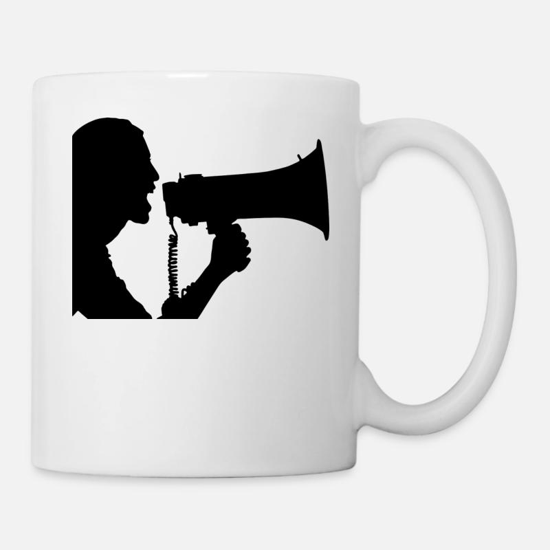 porte-voix - Mug blanc - blanc