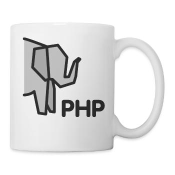 PHP Elefant - Tasse - Weiß - Rechts