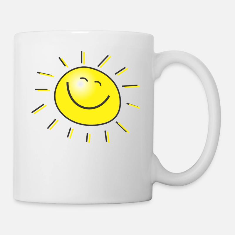 Sonne - Tasse - Weiß
