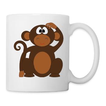 Singe - Mug blanc - blanc - Droite