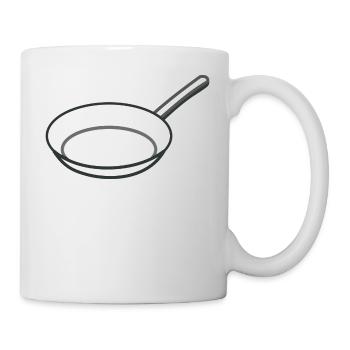Pfanne - Tasse - Weiß - Rechts