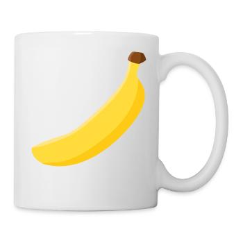 Banane - Tasse - Weiß - Rechts