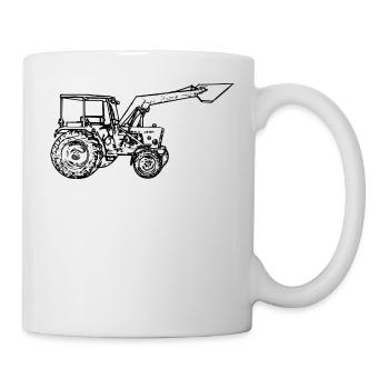 Traktor - Tasse - Weiß - Rechts