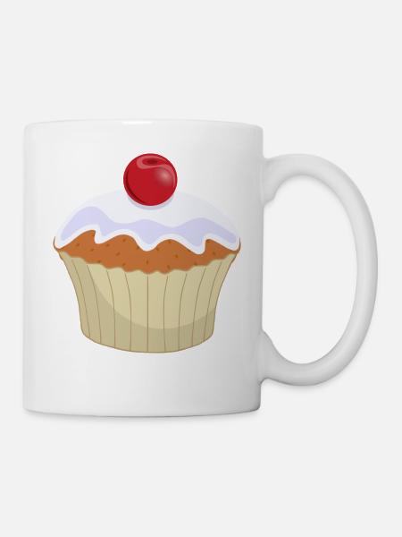 Cupcake - Tasse - Weiß