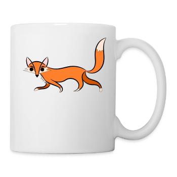 fox Illustration - Mug blanc - blanc - Droite