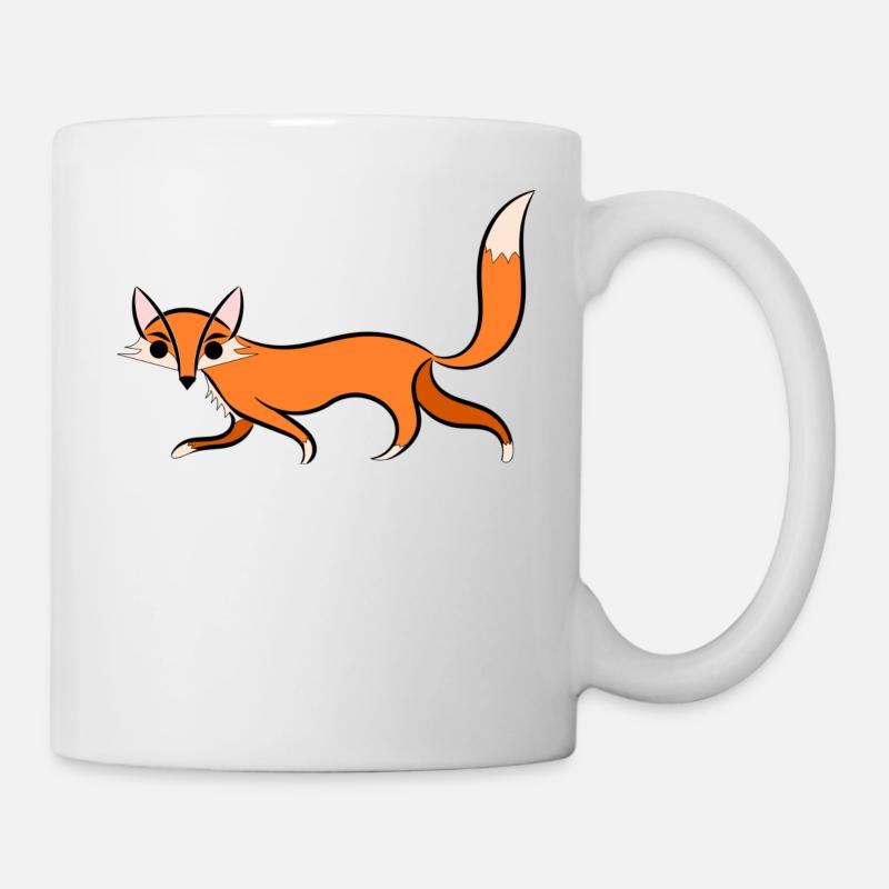 Fuchs Illustration - Tasse - Weiß