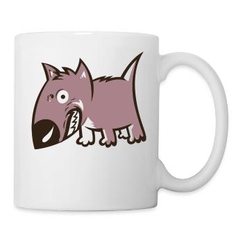 Bull Terrier - Tasse - Weiß - Rechts