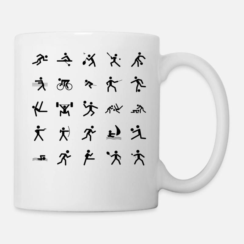 sportif - Mug blanc - blanc