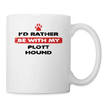 chien chien plutôt l'amour dans mon Plott HOUND - Mug blanc - blanc - Droite