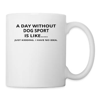jour sans cadeau cadeau comme le sport de chien d'amour - Mug blanc - blanc - Droite