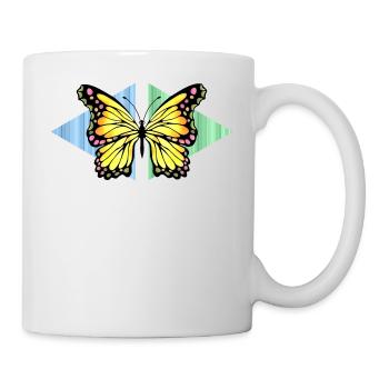 papillon - Mug blanc - blanc - Droite