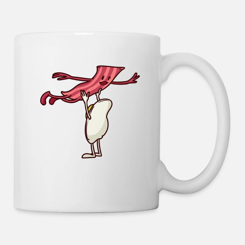 Bacon und Ei tanz - Tasse - Weiß
