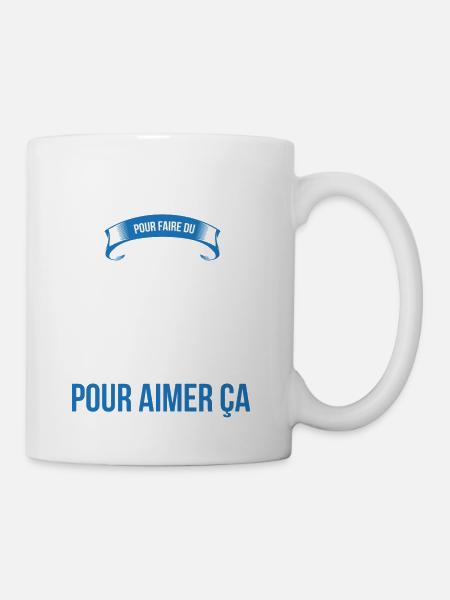Kite surf assez doué fou homme - Mug blanc - blanc