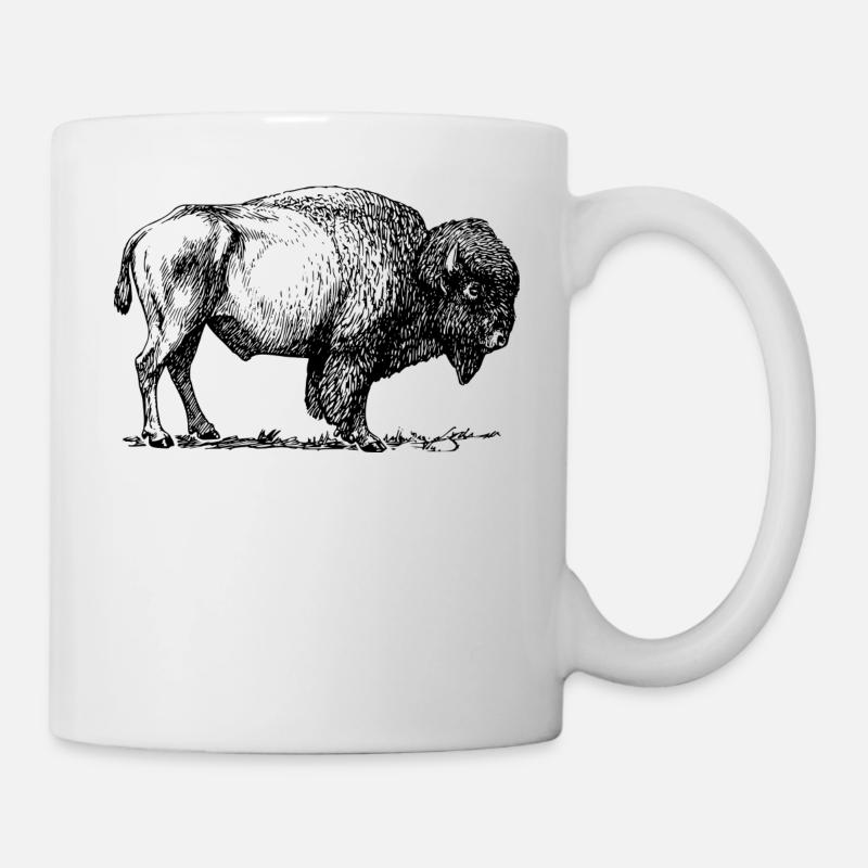 Bison - Tasse - Weiß