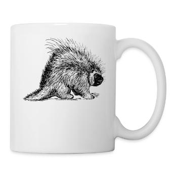 porc-épic - Mug blanc - blanc - Droite