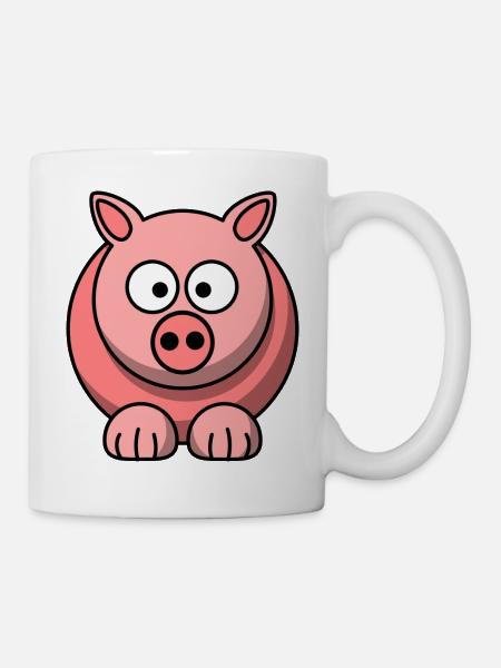 Ferkel - Tasse - Weiß